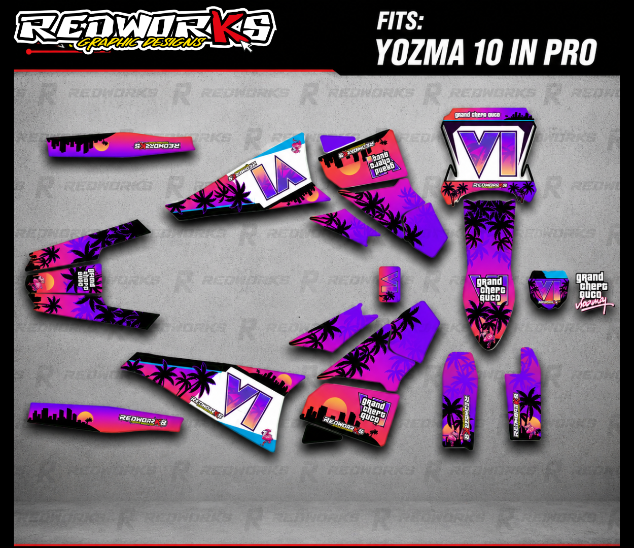 Yozma 10 IN PRO Graphics Kit | Vice City Inspired GTA VI Style 