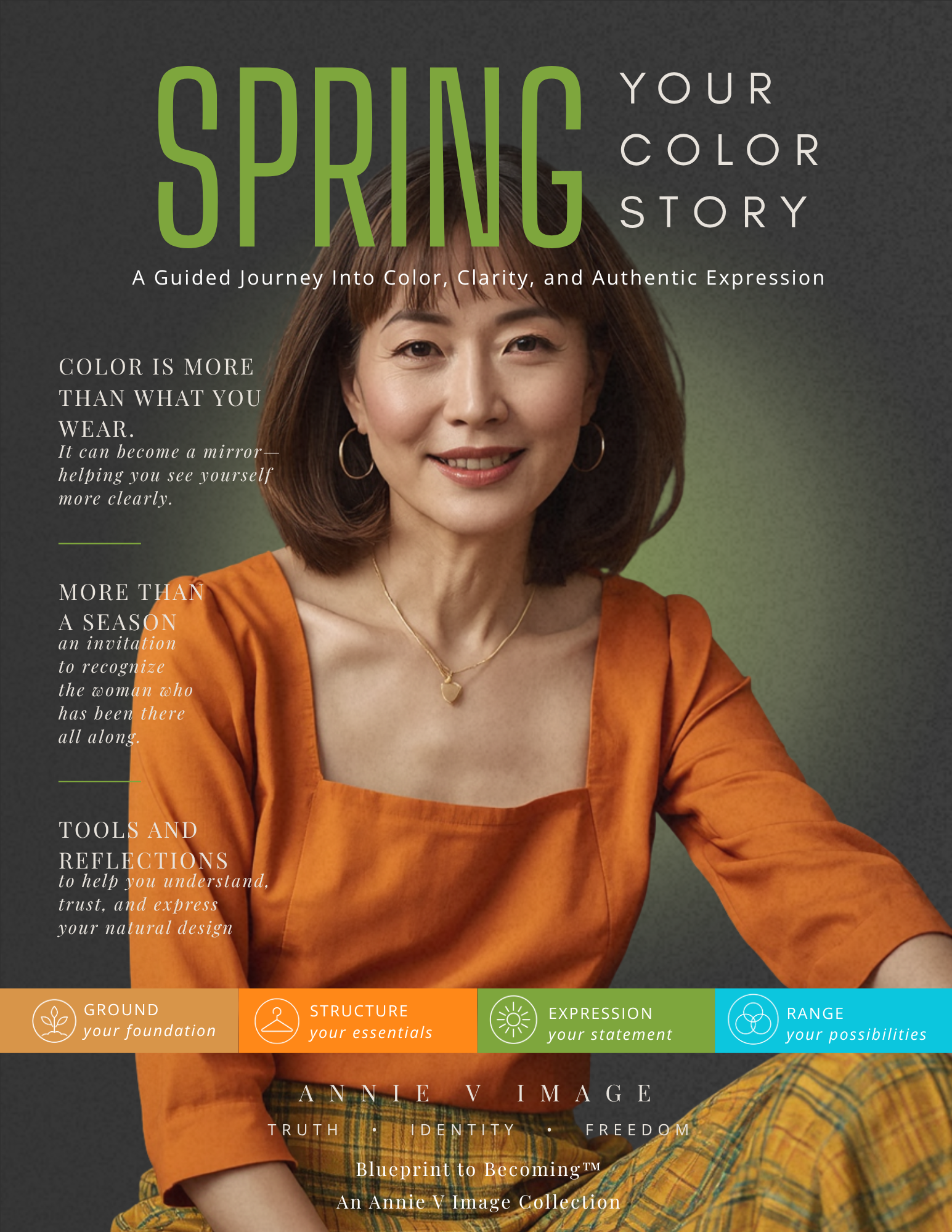 Spring Woman Your Color Story seasonal color guide by Annie V Image
