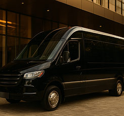 “Mercedes Sprinter executive van for group transportation, corporate travel, and events by Luxlane.”