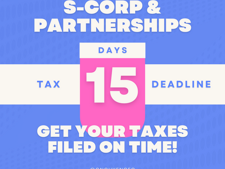 🚨 It’s March 1st! S-Corp & Partnership Tax Deadline is Approaching! 🚨