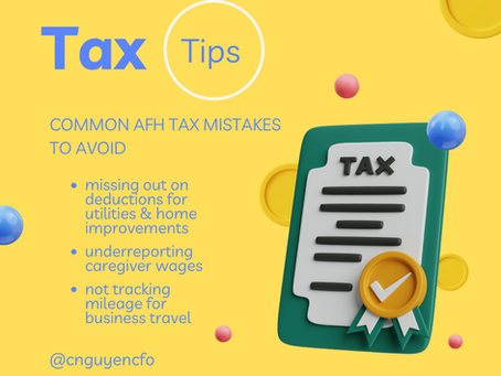 🚨 AFH Owners: Avoid These 3 Costly Tax Mistakes! 🚨