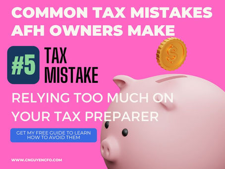 ❌ Tax Mistake #5: Putting It All on Your Tax Preparer