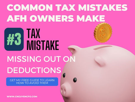 ❌ Tax Mistake #3: Missing Out on Deductions