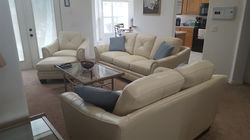 Leather Furnishings in the Great Room