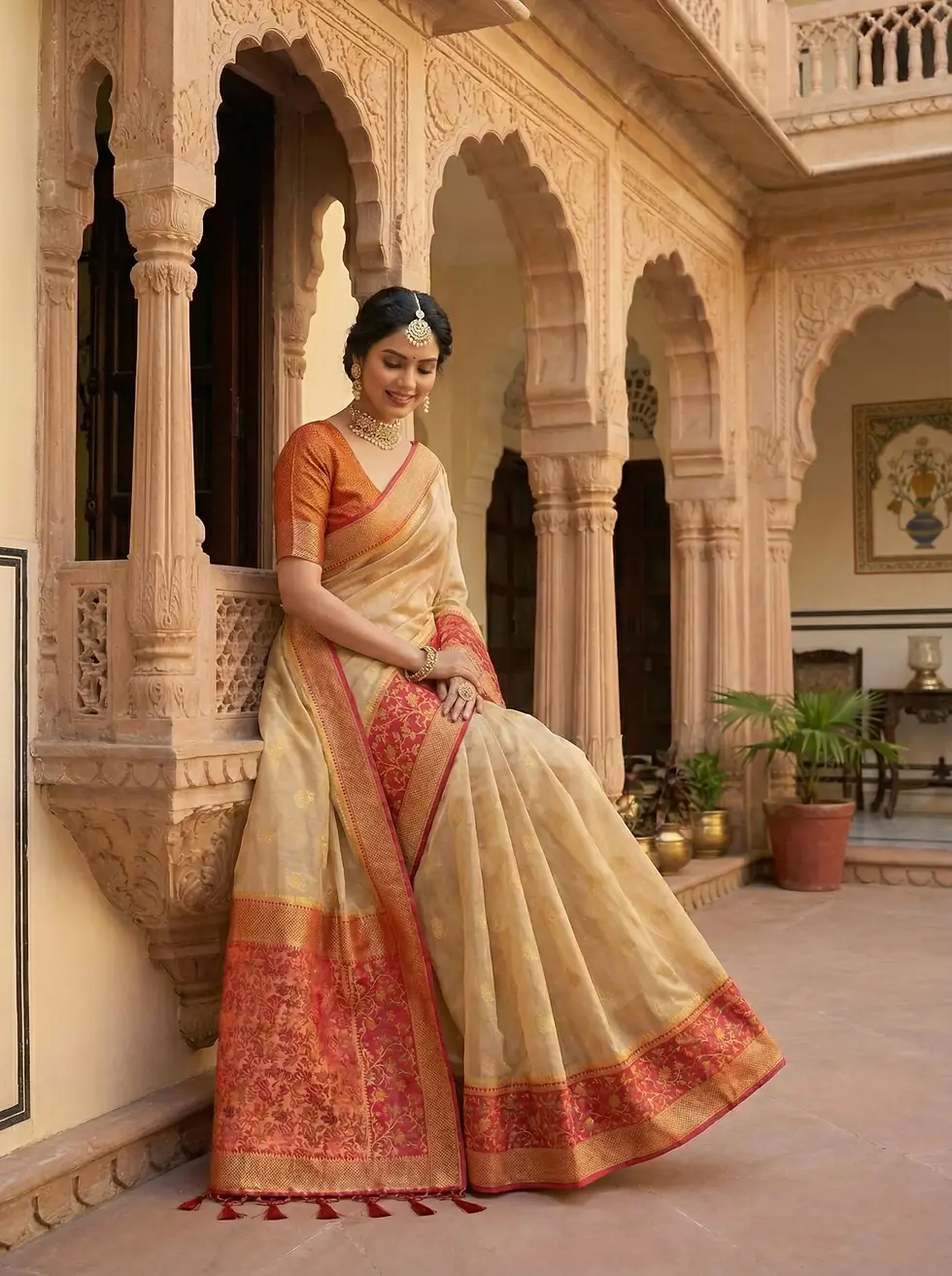 Thumbnail: Rani Heritage Saree