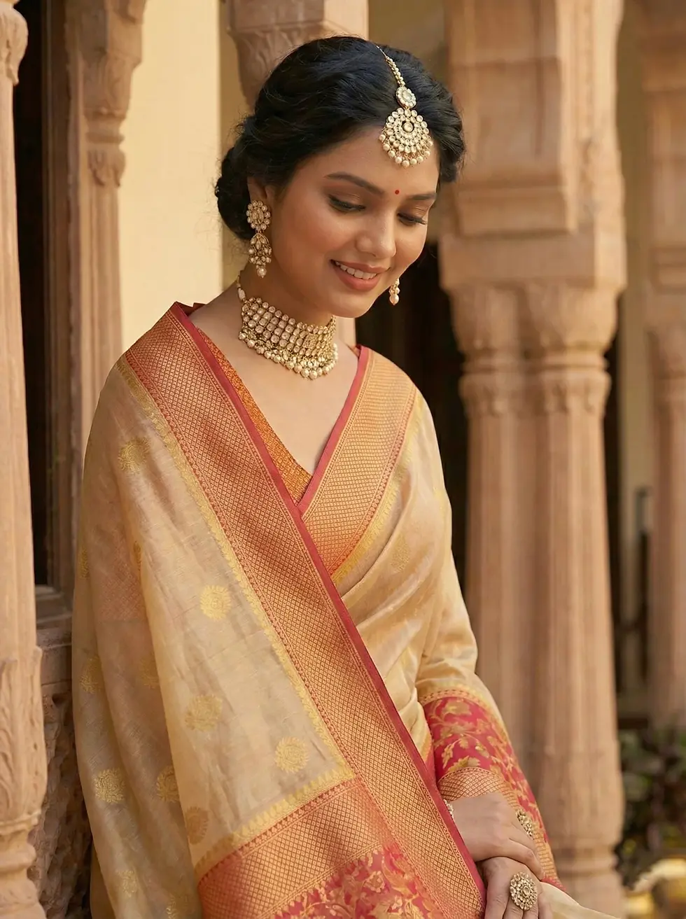 Thumbnail: Rani Heritage Saree