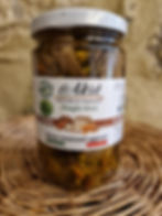 Vasetto di Funghi Misti 280g su sfondo in pietra