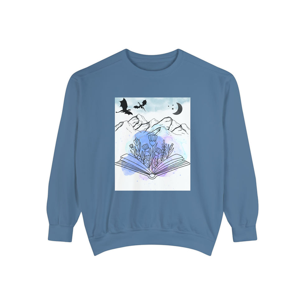 Thumbnail: In My Own World - Unisex Garment-Dyed Sweatshirt