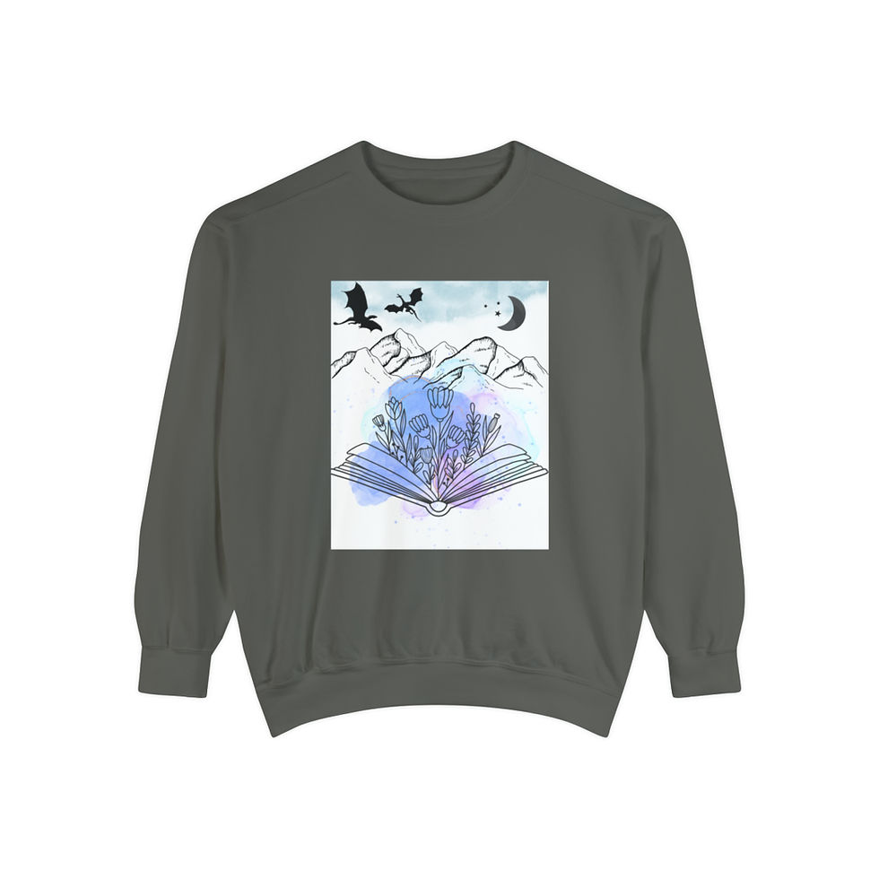Thumbnail: In My Own World - Unisex Garment-Dyed Sweatshirt