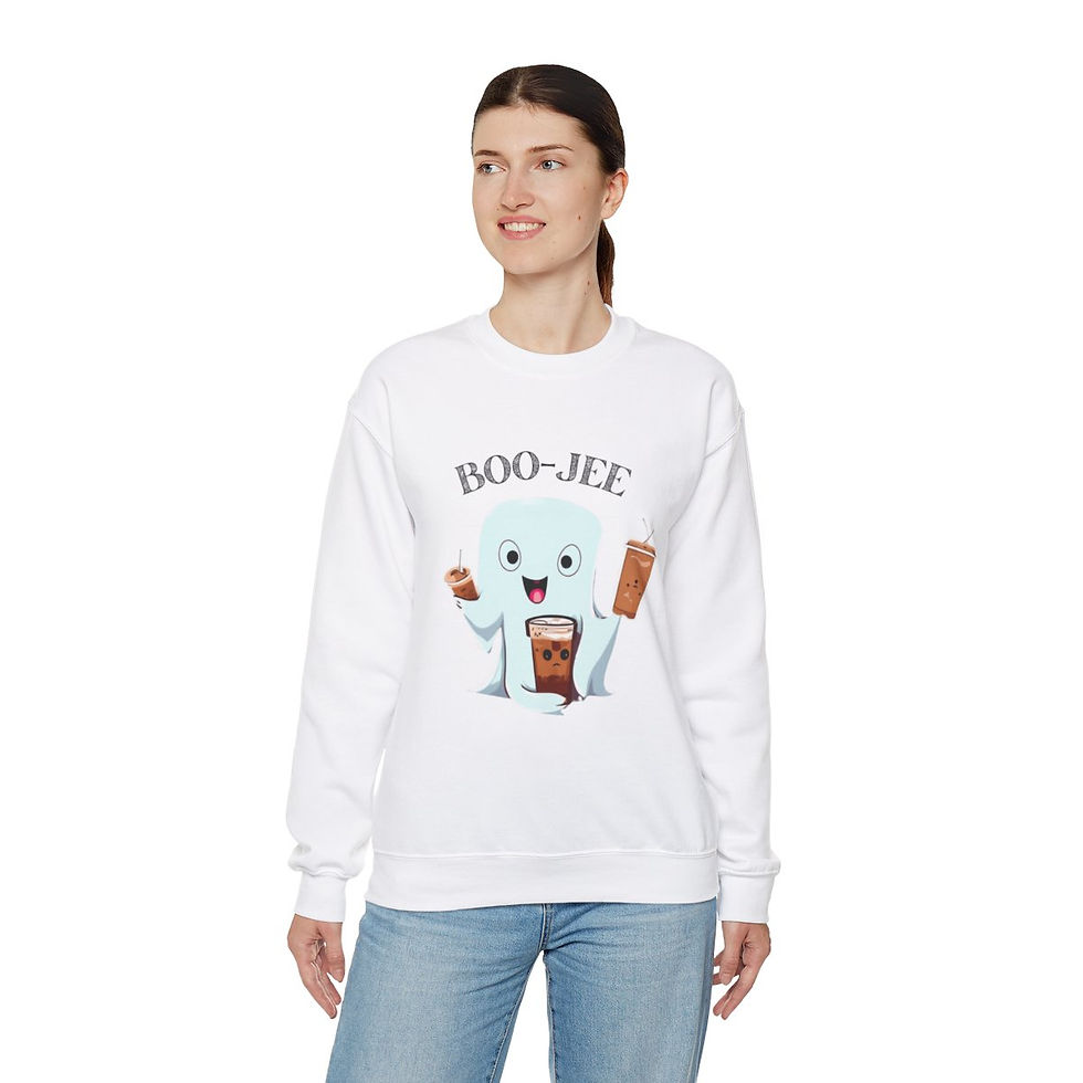 Thumbnail: BOO-Jee Halloween Unisex Heavy Blend™ Crewneck Sweatshirt