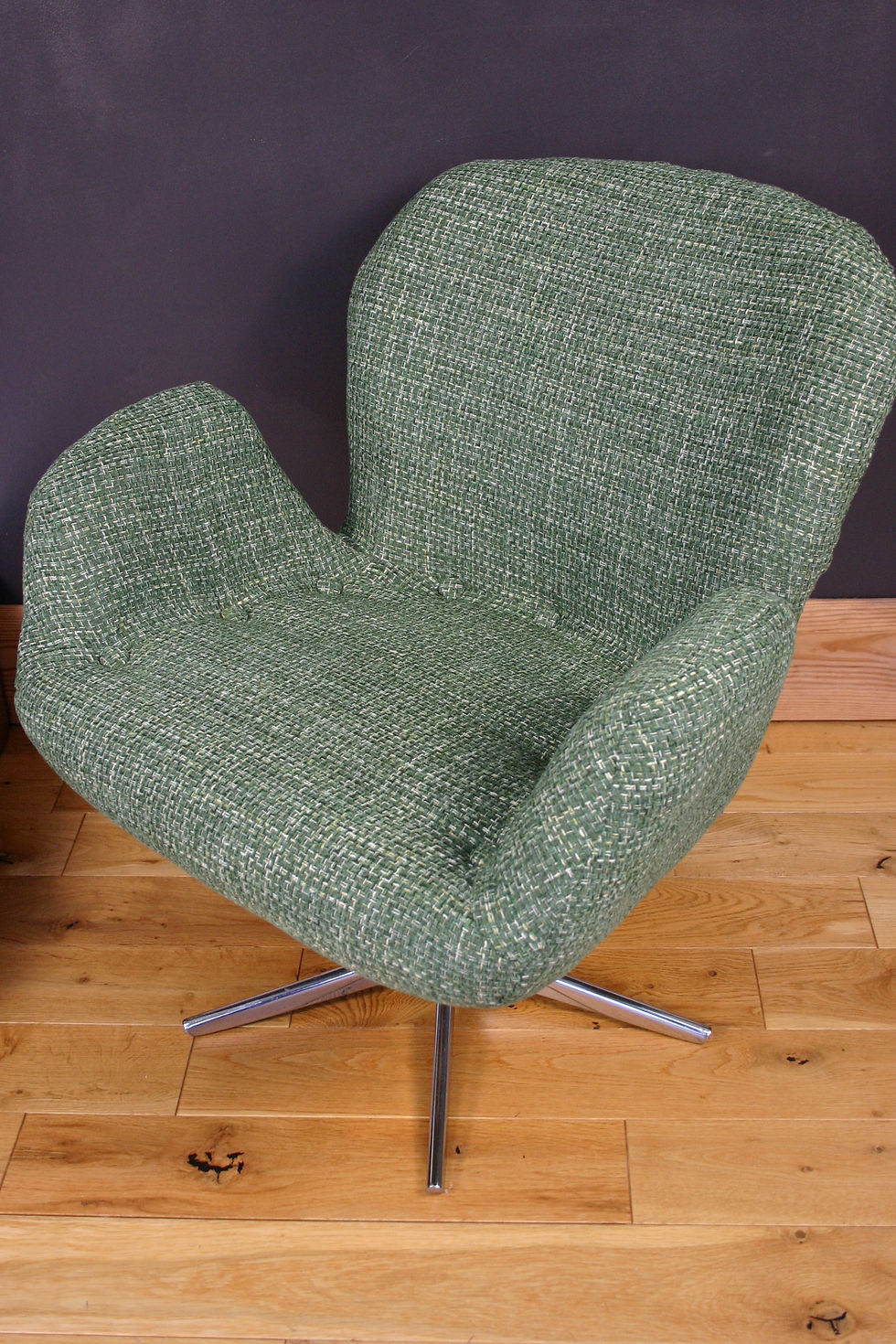 Thumbnail: 1970s Hungarian Mid Century Swivel Armchair