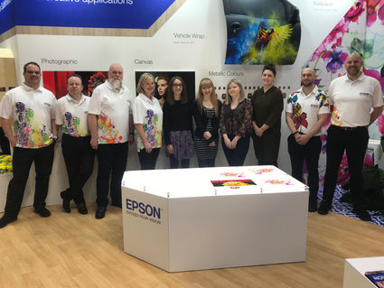 Birmingham City University students visit Sign & Digital to see their textile designs in action