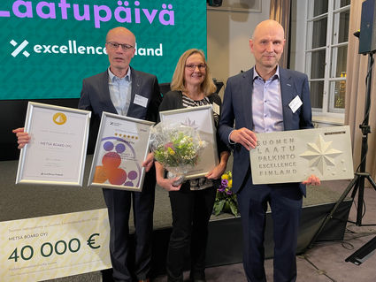 Metsä Board wins Finnish Circular Economy and Quality Award for second year running
