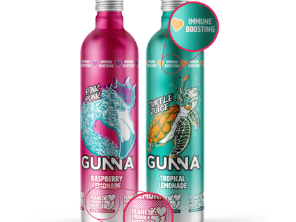 Gunna Drinks’ aluminium bottled functional lemonades launch into Co-op