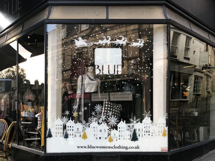 Drytac transforms store window into Christmas wonderland