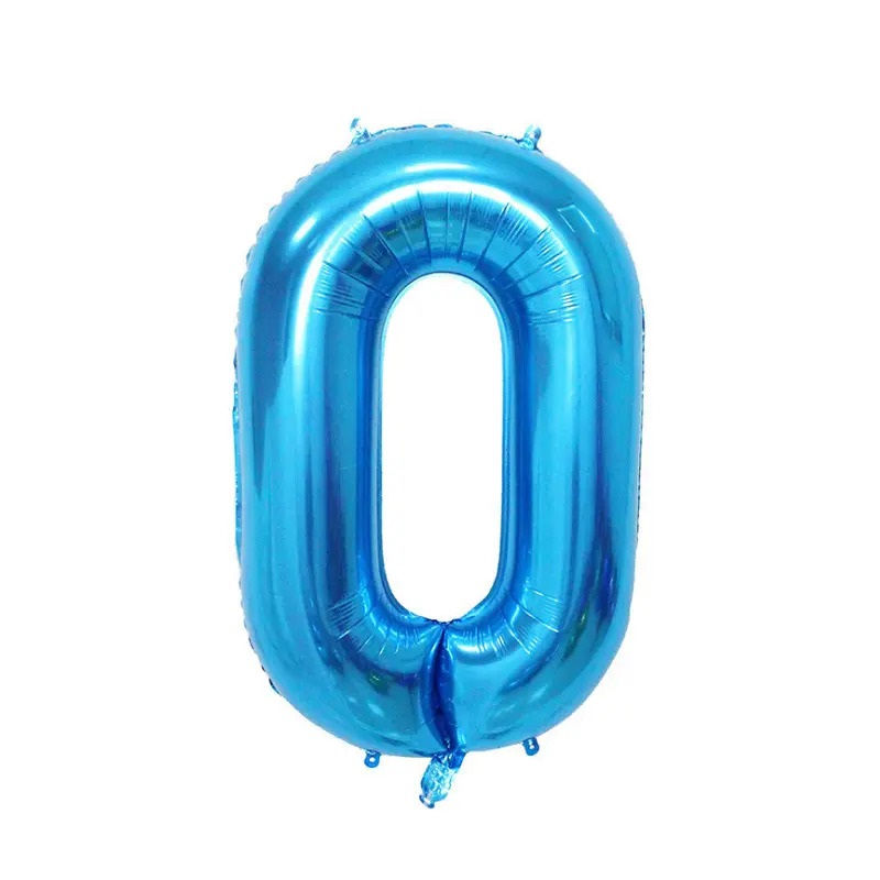 Thumbnail: 0 (Zero) Number Foil Balloon