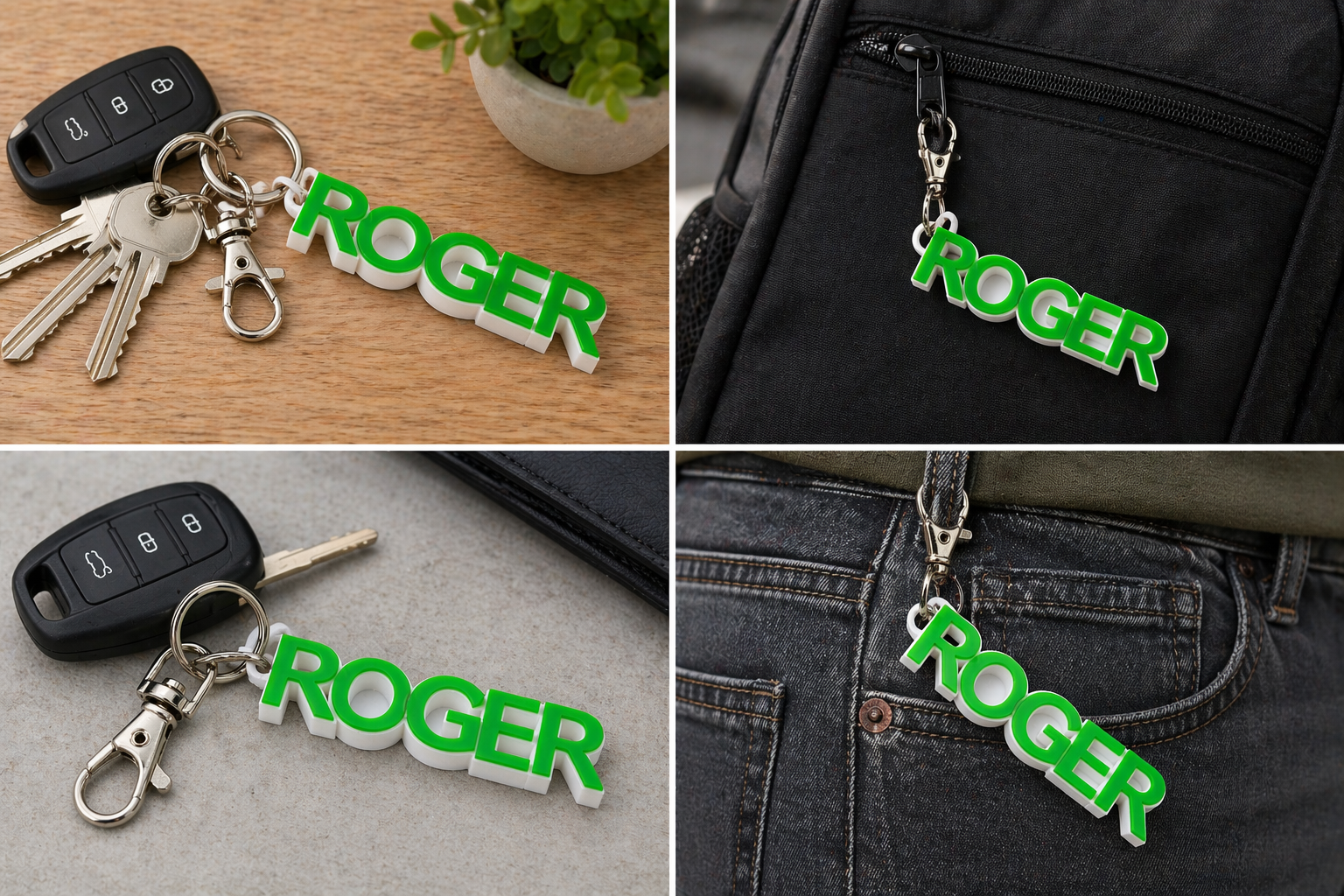 Unieke 3D sleutelhanger – jouw stijl, jouw design! Verschillende dieptes pet let