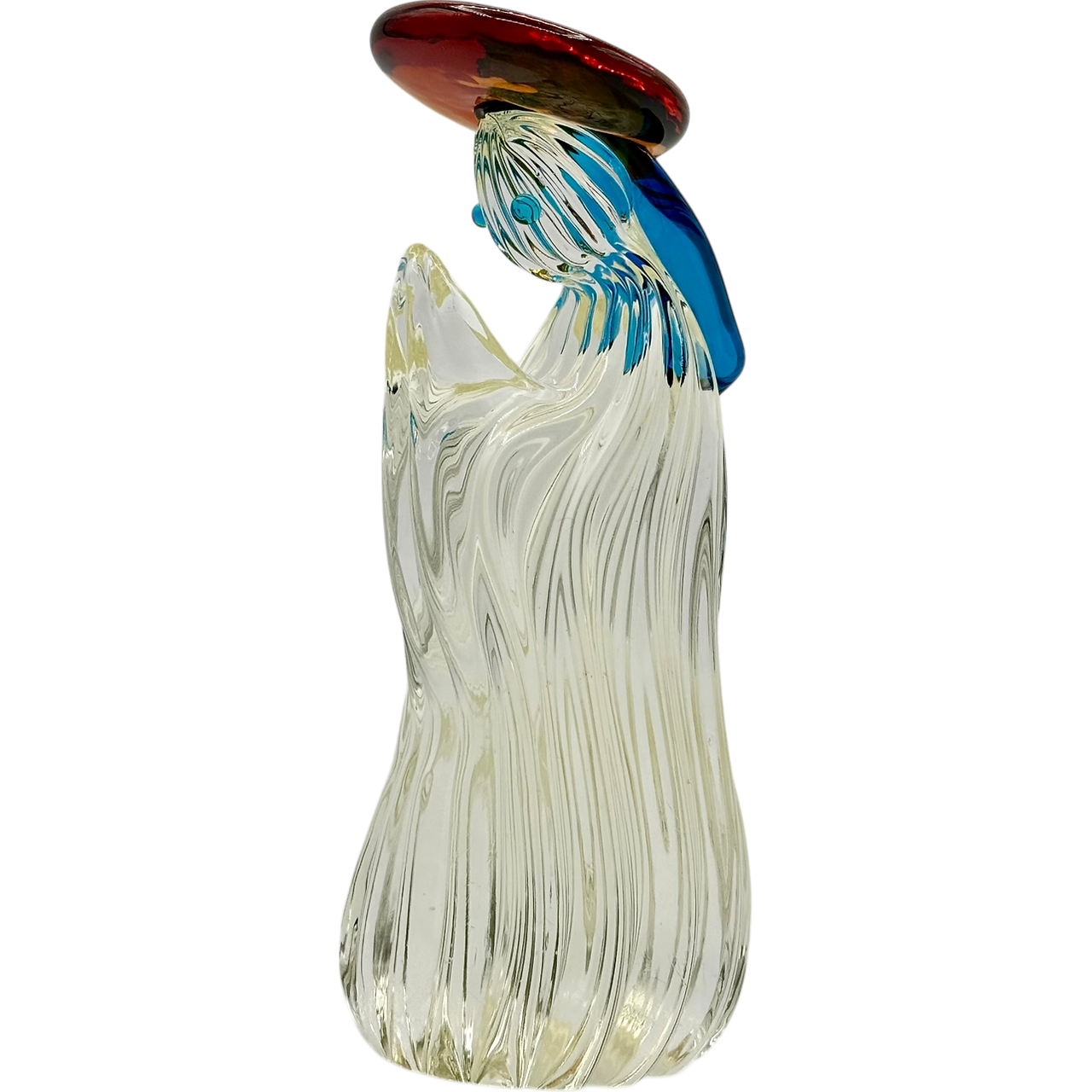 La Madonna, An EDAG Crystal Creation. Made in Canada and is Vintage Canadian art glass.