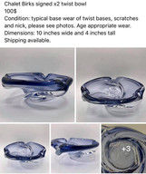 Chalet Glass Ashtray