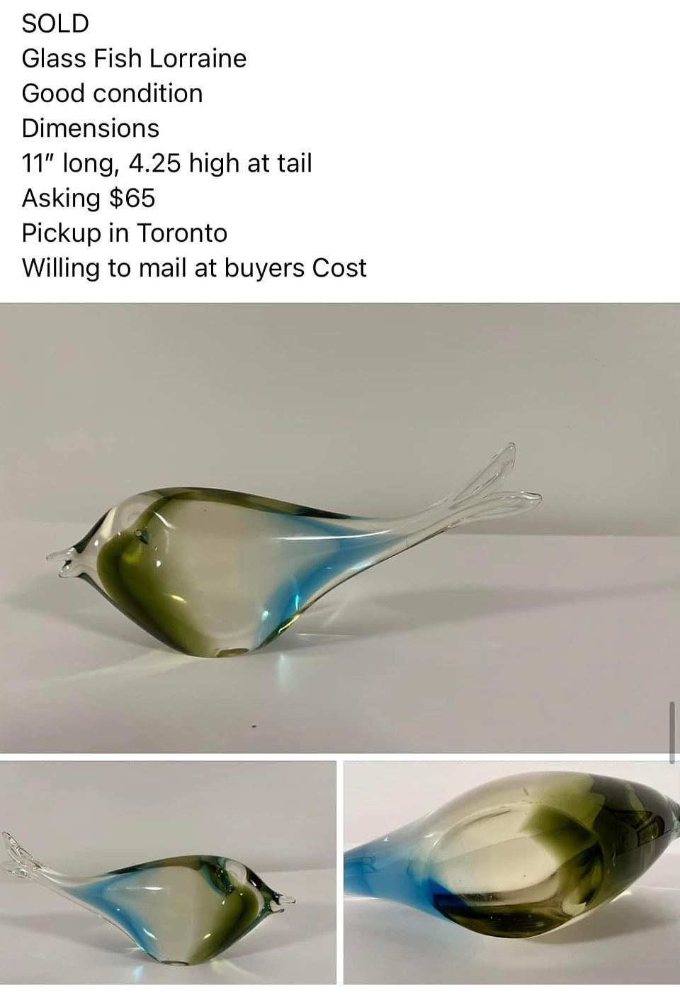 Lorraine Glass Fish