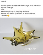 Chalet Glass Ashtray