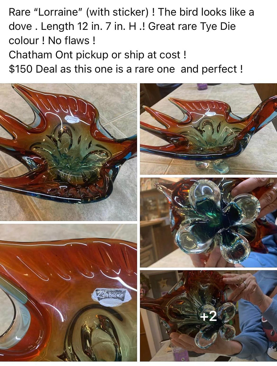 Lorraine Glass Bird