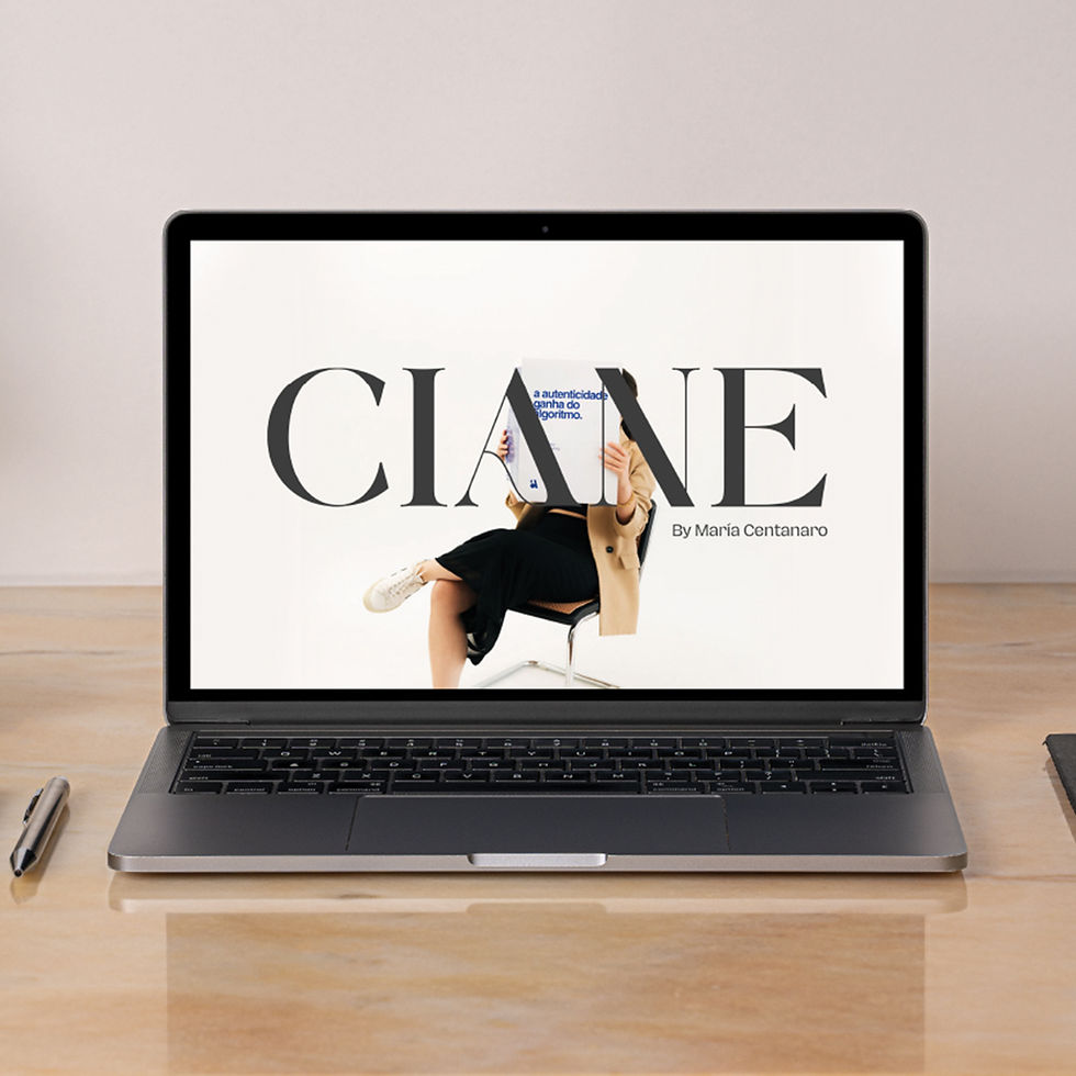 Logo minimalista para marca personal editorial con tipografía serif elegante y espaciado amplio, diseñado por Bold It como parte de una identidad visual estratégica.