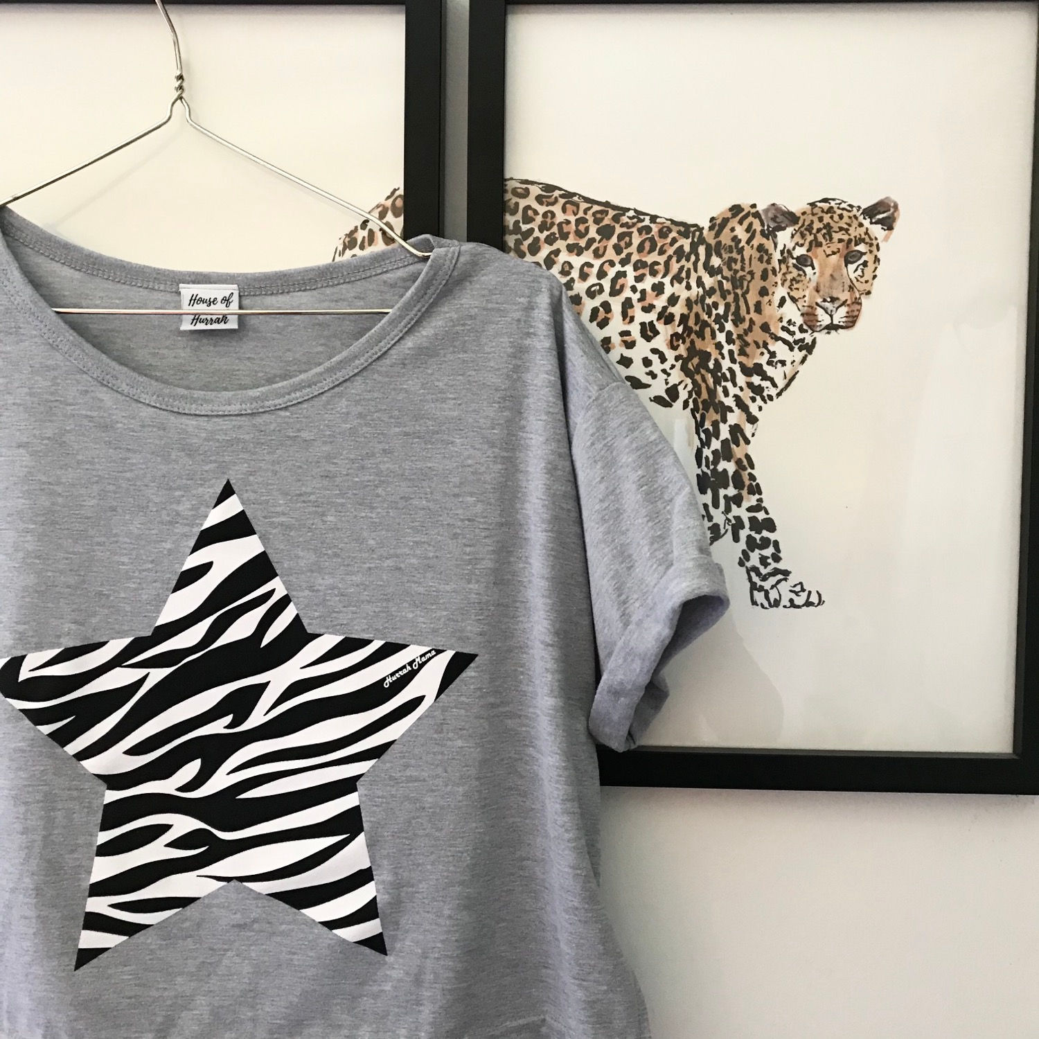 BREASTFEEDING T-SHIRT (Zebra Star) 