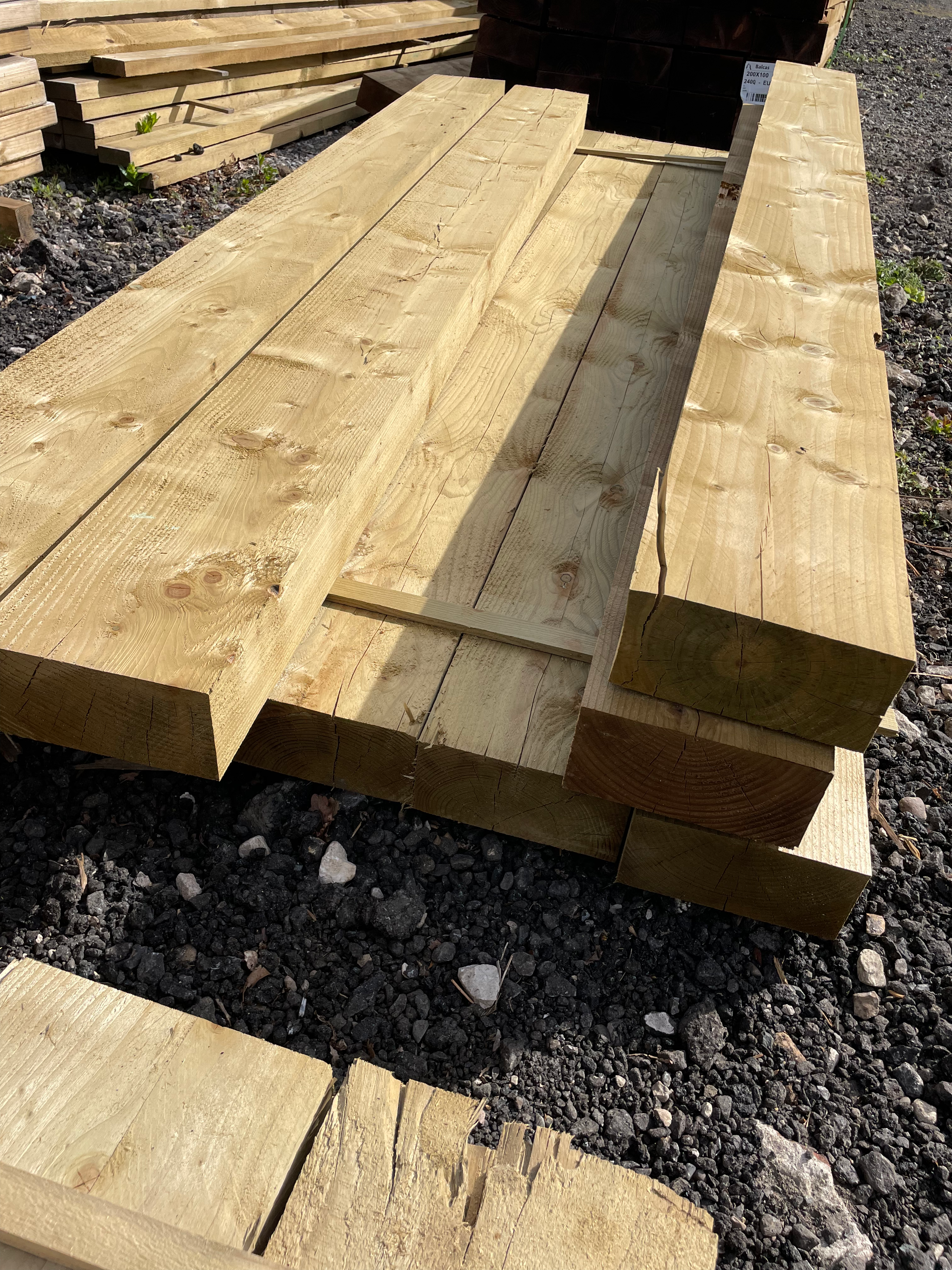 Treated Timber Fencing Rails