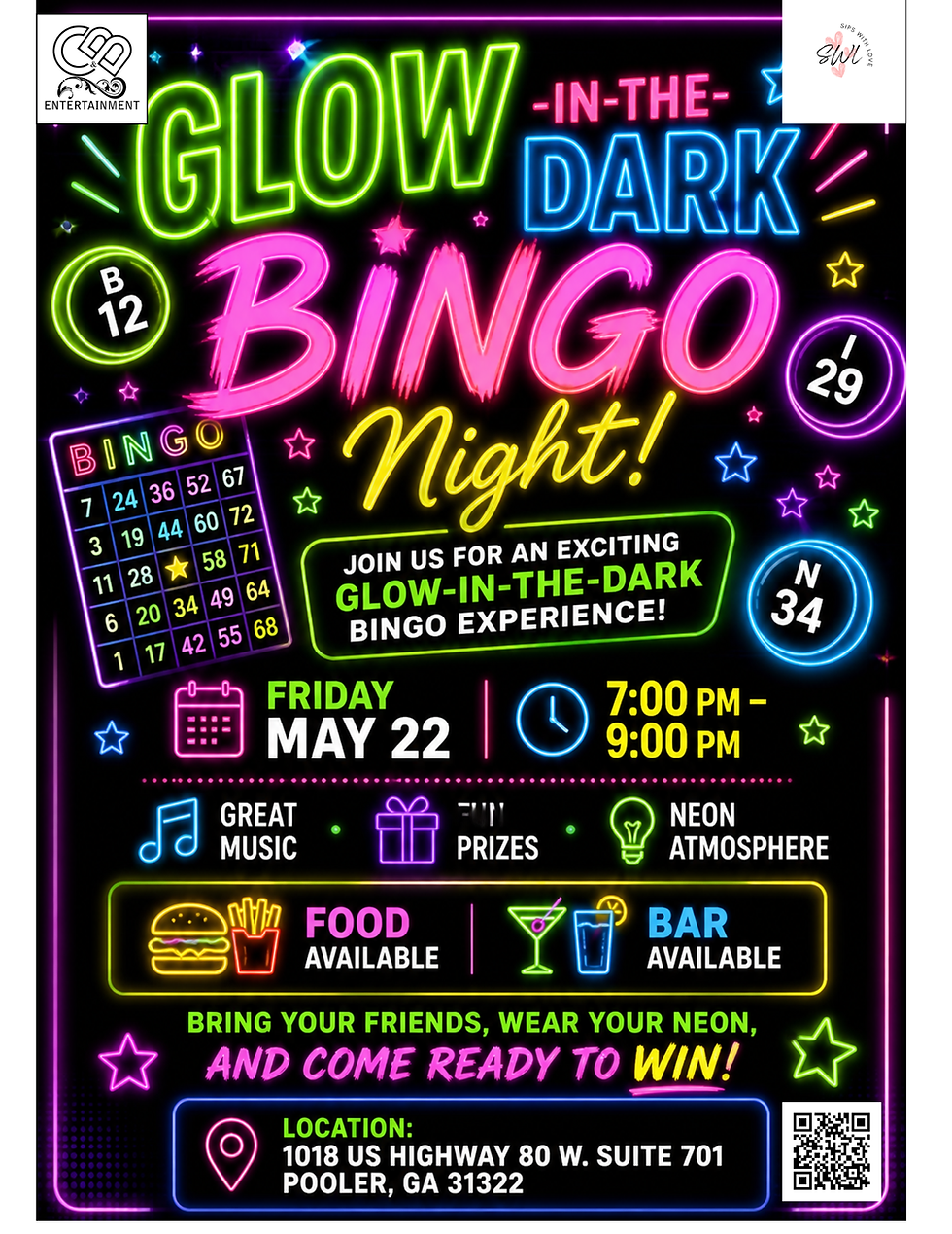 Glow-In-The-Dark BINGO!