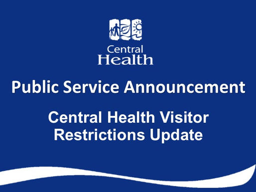Central Health Visitor Restrictions Update