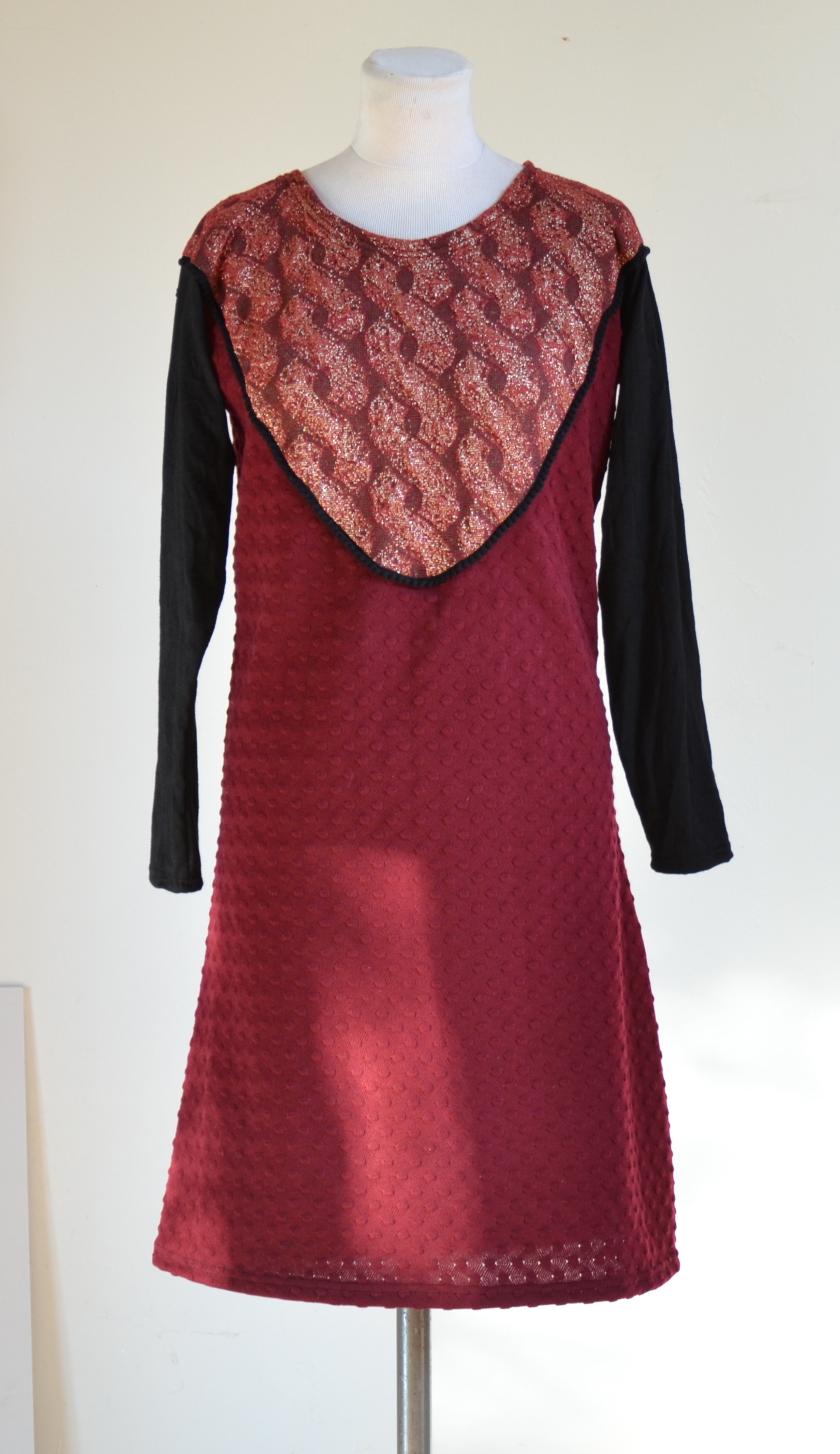 Robe plastron rouge