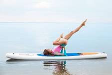 Shoulder Stand on SUP