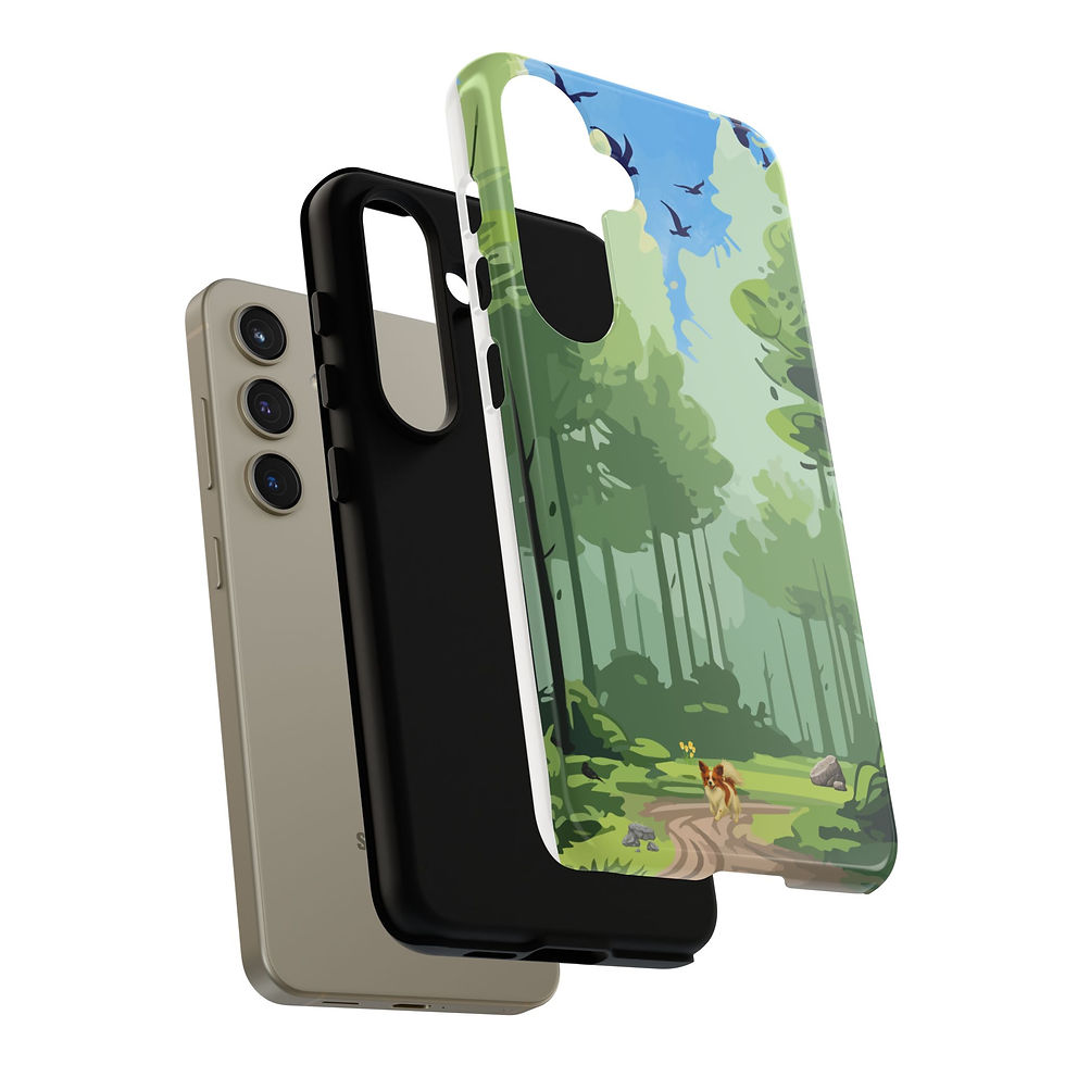 Thumbnail: Forest Dog Phone Case | Nature Aesthetic Cover for iPhone Samsung Google