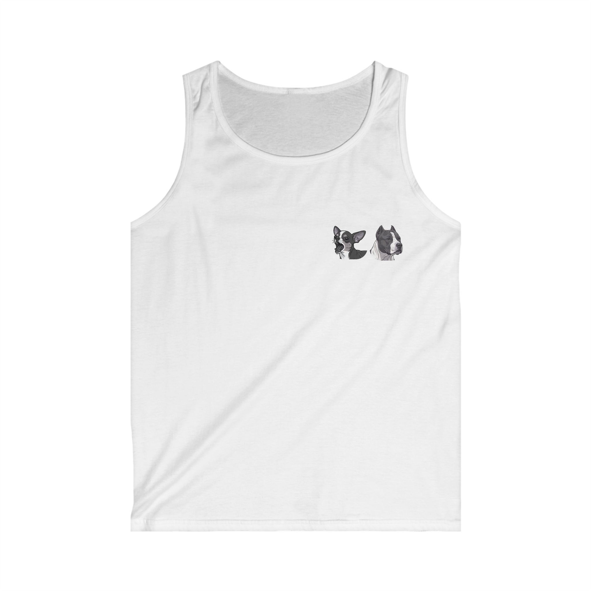 Unisex Tank Top - Chihuahua and Pitbull Graphic