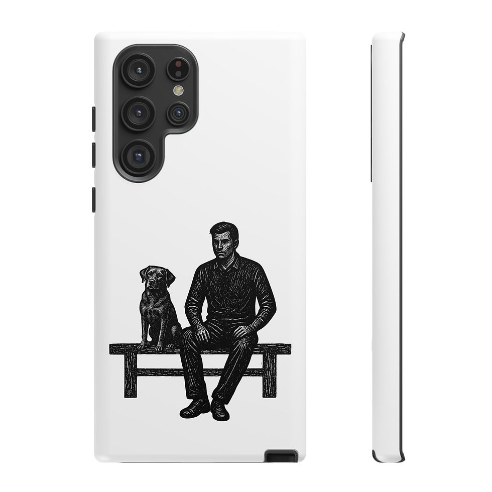 Thumbnail: Aesthetic Companion Dog Case |  Minimal Phone Cover (iPhone/Samsung/Google)