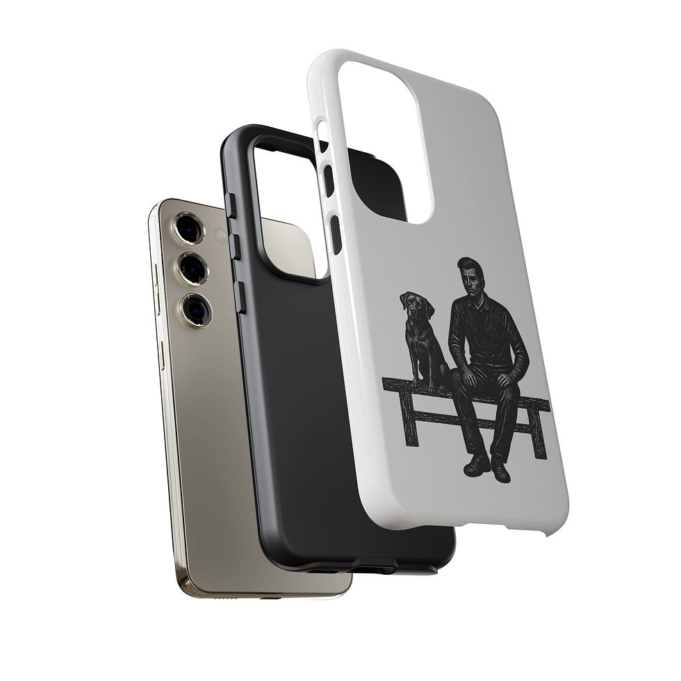 Thumbnail: Aesthetic Companion Dog Case |  Minimal Phone Cover (iPhone/Samsung/Google)