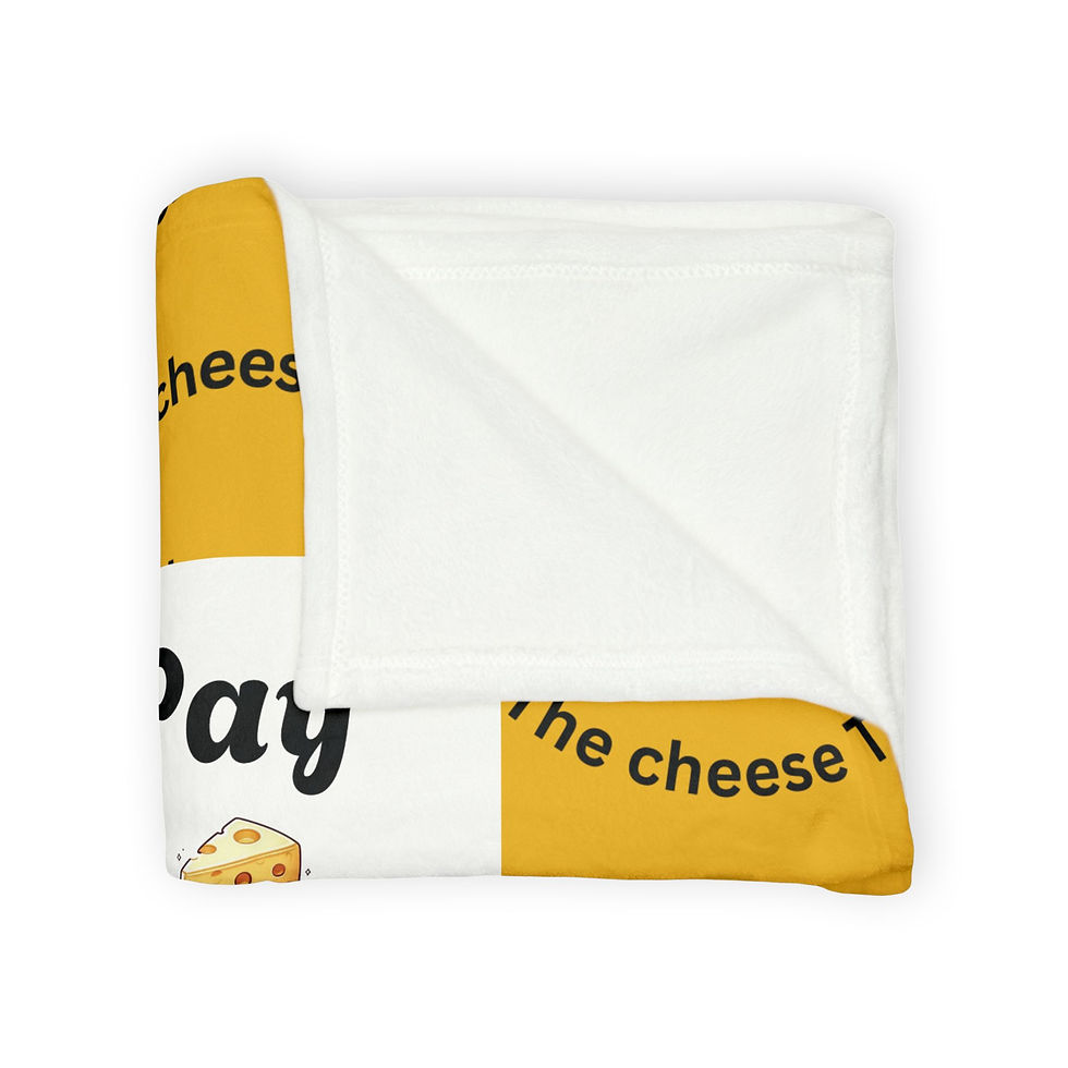 Thumbnail: Cheese Tax Throw Blanket — "Got To Pay The Cheese Tax" Funny Novelty Blanket