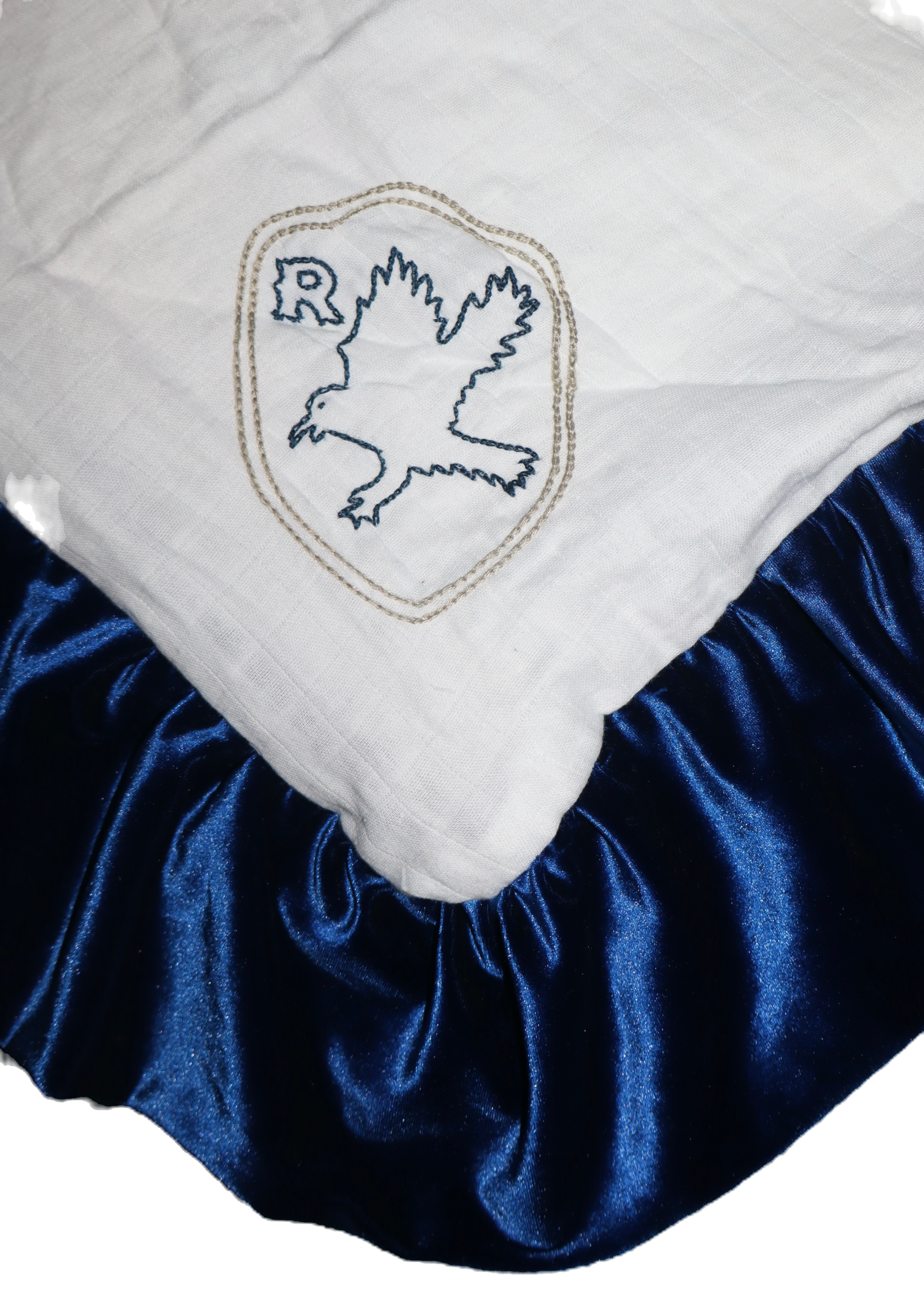 Muslin Velvet Cobalt Blue Blanket - Personalized