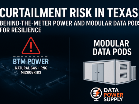 Curtailment Risk in Texas: Why Data Centers Need Behind-the-Meter Power Solutions