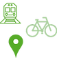 Graphic showing different low carbon transport methods as part of the banner for the Sustainable Business Network's travel and transport tips