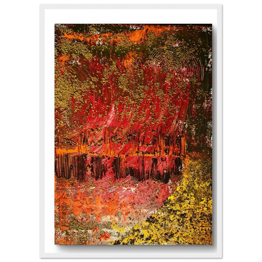 Rainbow Fantasy Aryl on canvas