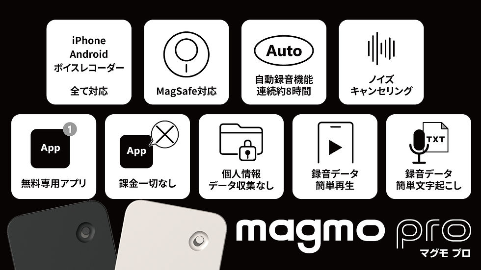 スマホ通話レコーダーマグモプロ