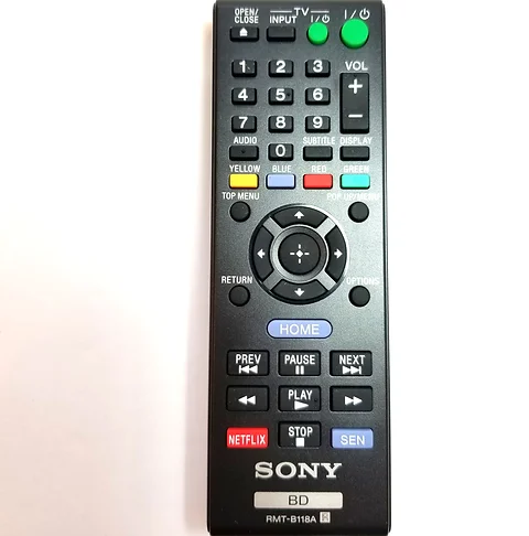 Sony Remote Control Rmt B118a For 3d Blu Ray Dvd Player Mysite