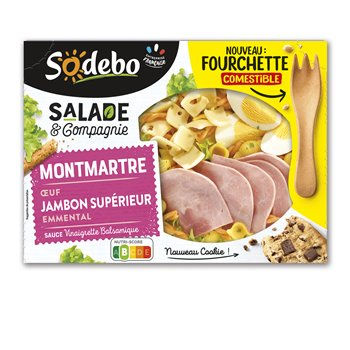 Salade & Cie Sodebo Montmartre Jambon supérieur - 320g