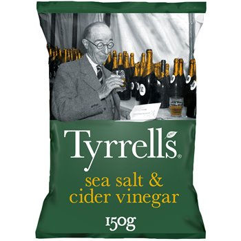 Chips Sel de mer Tyrell's Saveur vinaigre - 150g