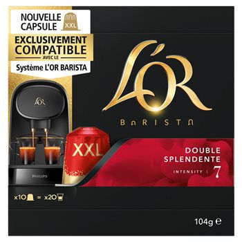 Café en capsule L'Or Barista Double splendente - x10 - 104g