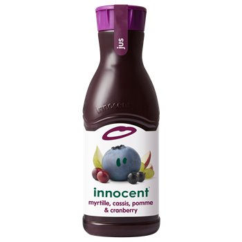 Jus de fruits pulpe Innocent Myrtille/cassis/pom/cramb- 90cl