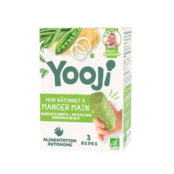 Bâtonnets Manger Main Bio Yooji Haricots Pois Semoule 225g