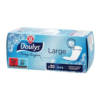 Protège-slips Doulys Ultra-mince - Large - x30